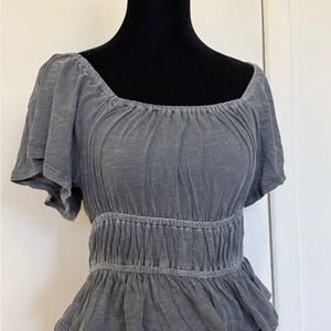 Lucky Brand Charcoal Blouse
